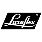 Logo Luxaflex fond rectangulaire noir