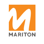 Logo Mariton sur fond orange